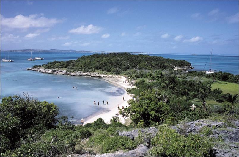 Touristic attractions of Antigua and Barbuda : Great Bird Island