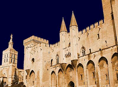 Touristic attractions of Mediterranean : The City of the Popes, Avignon