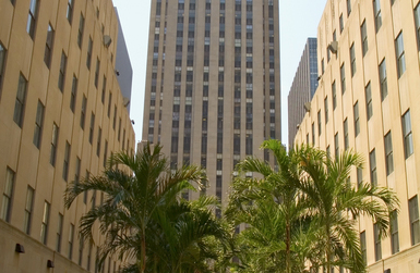 Touristic attractions of New York : The Rockefeller Center